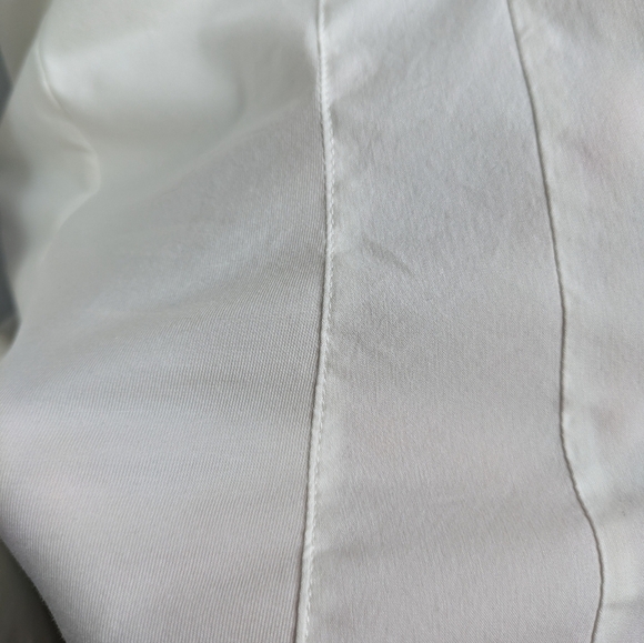 Lafayette 148 white collared button up shirt 12 - Picture 4 of 9